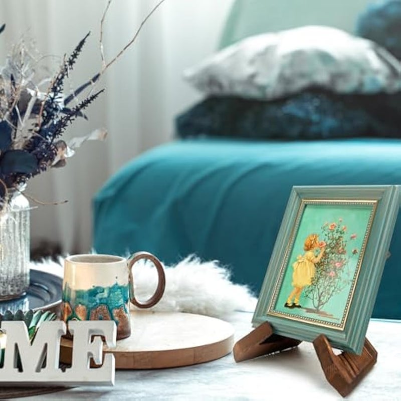 Vinyl Record Stand, Wooden Display Vinyl Holder Stand, Rustic Brown (1 in Brown) - Image 4